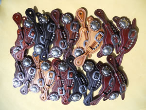 Buckaroo Antique Nickle Spur Straps