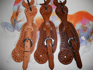 Wide Buckaroo Spur Straps